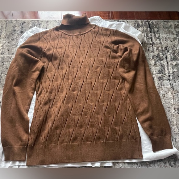 Select + Trend Brown TURTLE NECK SWEATER in size M - Picture 3 of 5